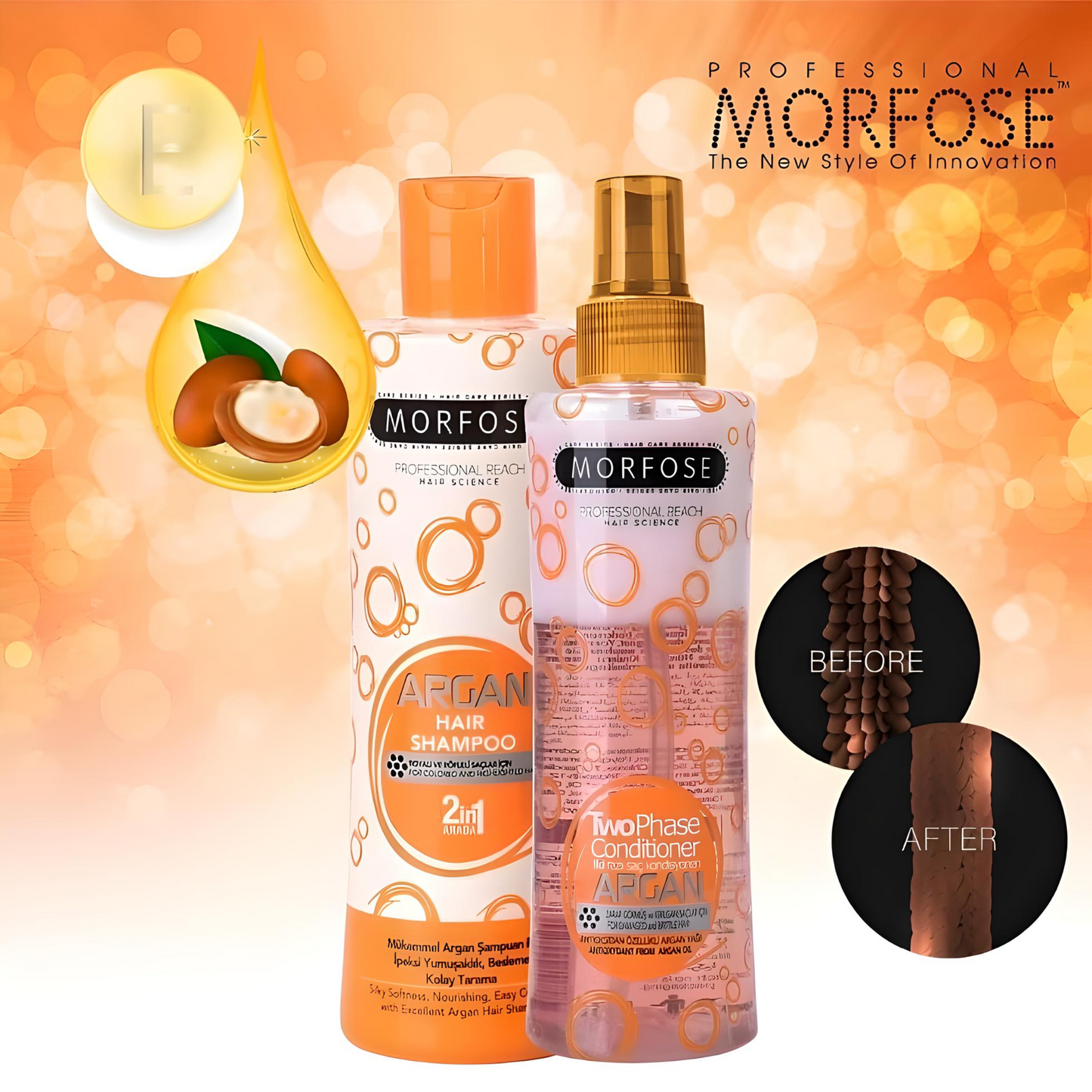 MORFOSE HAIR SHAMPOO ARGAN 1000ML