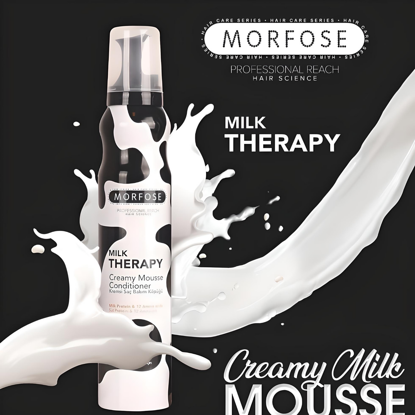 MORFOSE HAIR MOUSSE CONDITIONER MILK THERAPY 200ML